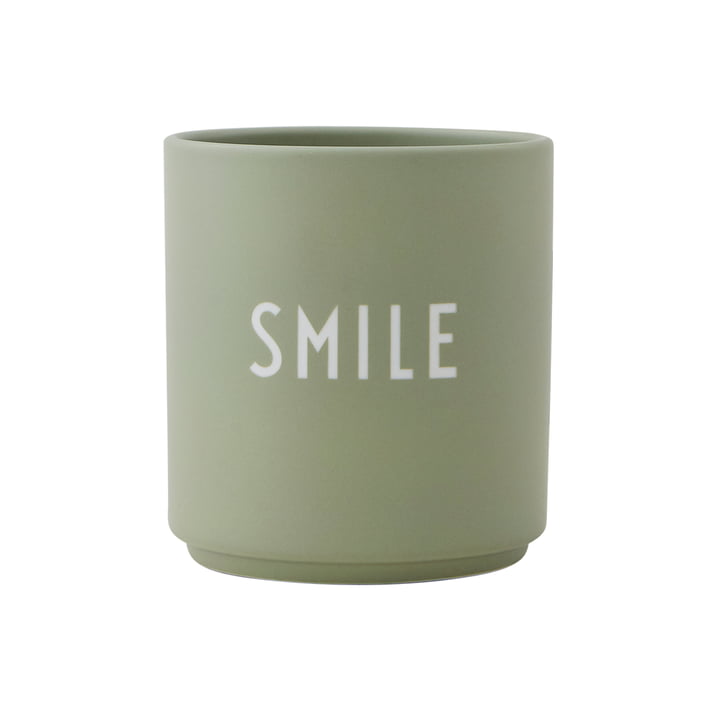 AJ Favourite Tasse en porcelaine Smile de Design Letters