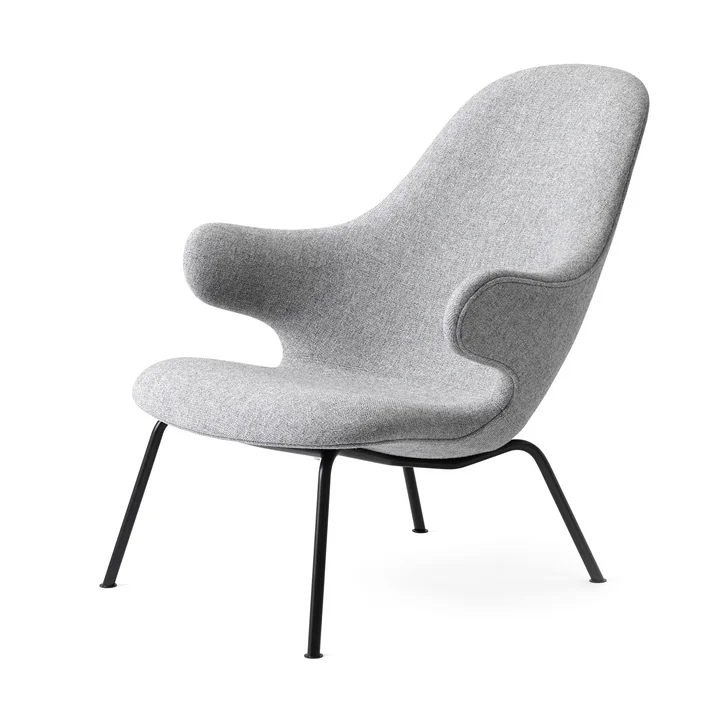 Attrapez le salon JH14- Chair de & tradition en noir / Hallingdal 65 gris (130)