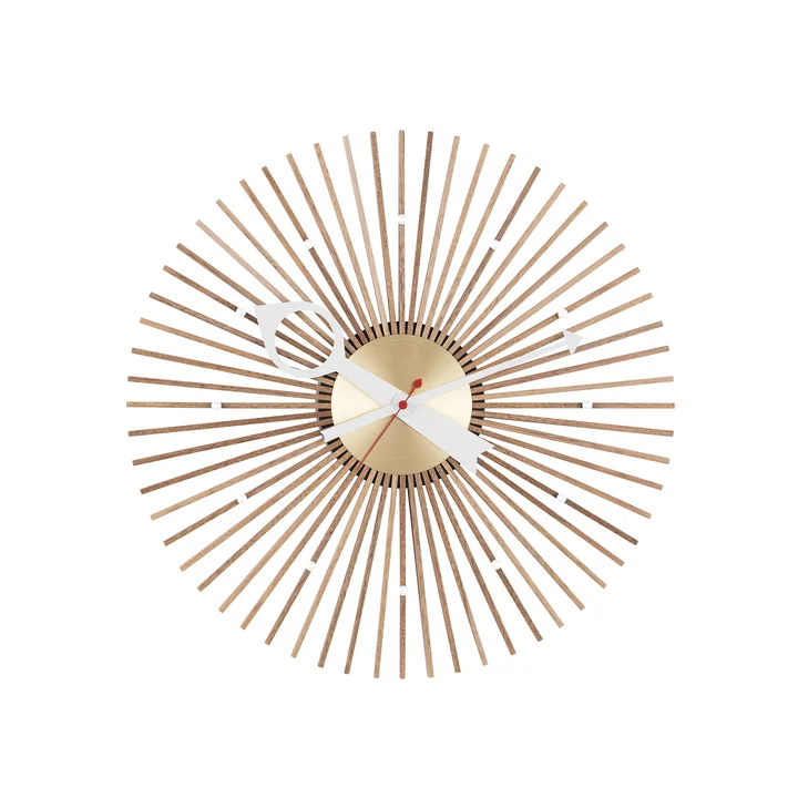 Horloge Popsicle par Vitra en noyer