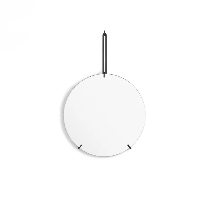 Miroir mural Ø 30 cm de Moebe en noir