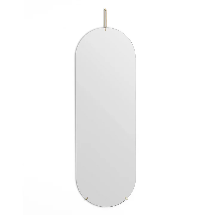 miroir mural ovale de Moebe -133 cm x 44 cm en laiton
