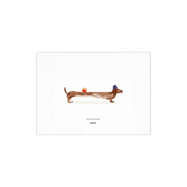 Doug the Dachshund de Paper Collective , 40 x 30 cm