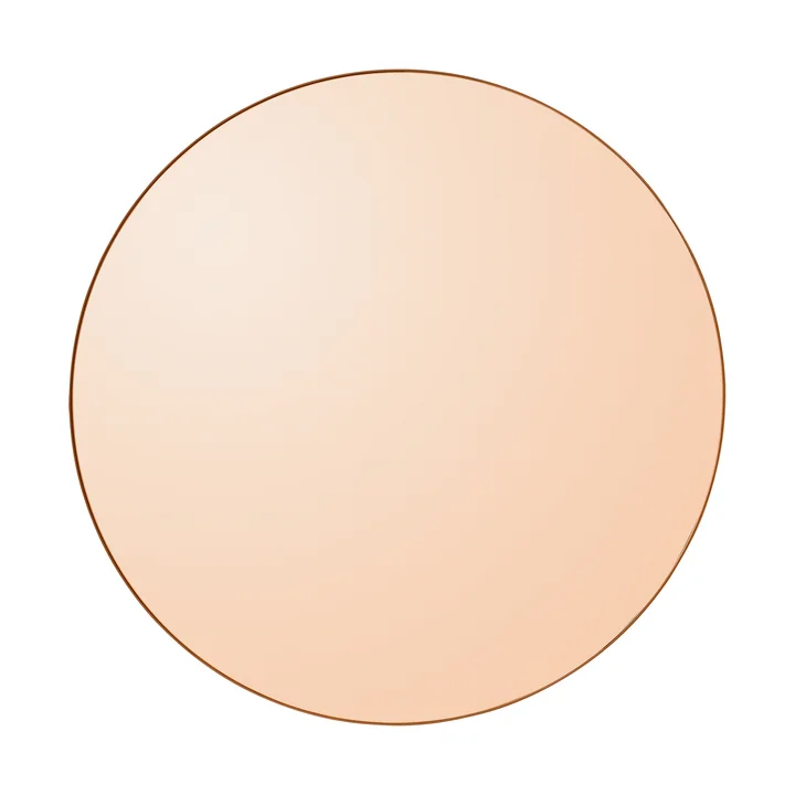 Circum Miroir mural large, Ø 110 cm in ambre de AYTM