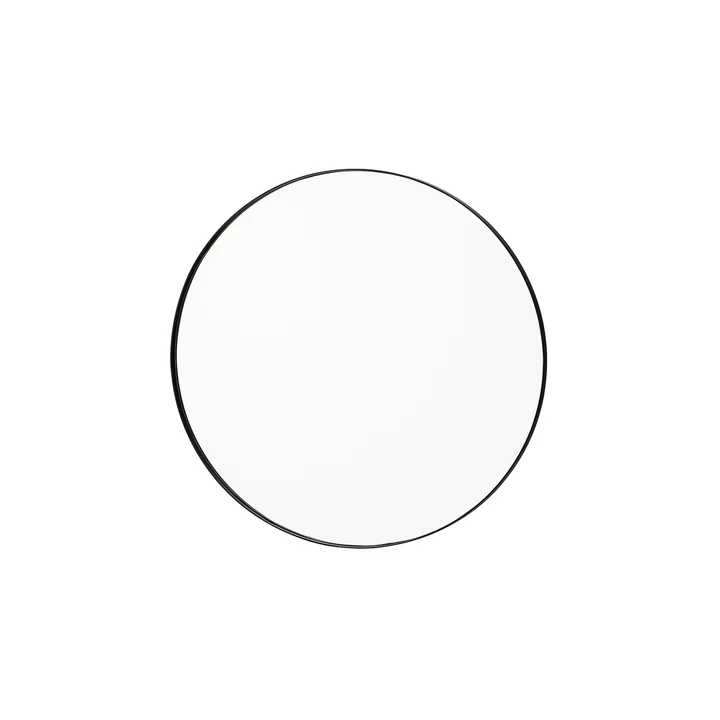 Circum Miroir mural small, Ø 70 cm in clair / noir de AYTM