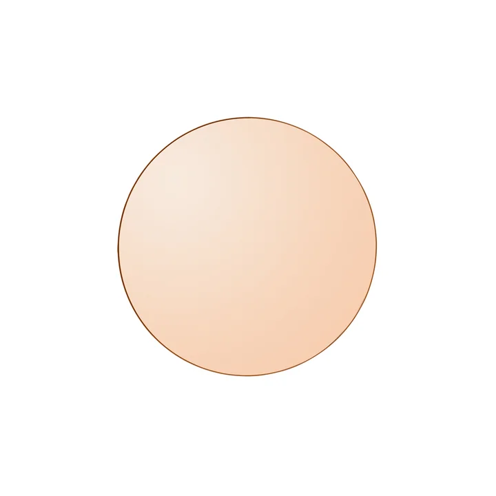 Circum Miroir mural small, Ø 70 cm in amber de AYTM