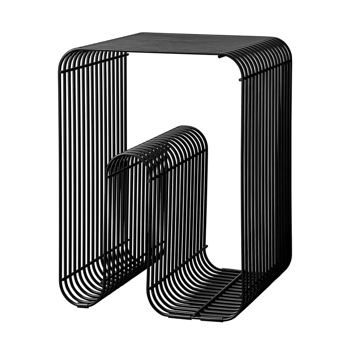 Curva Tabouret en noir de AYTM
