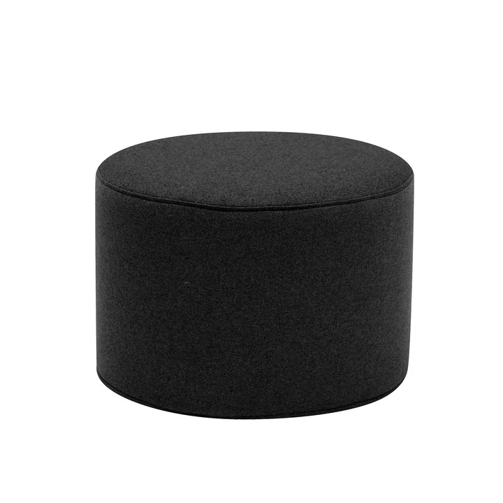 Drum tabouret / table d'appoint petit Ø 45 x H 30 cm de Softline en feutre Mélange anthracite (610)