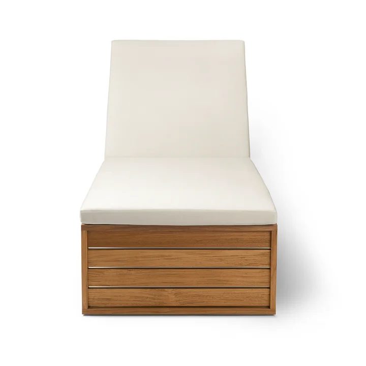 BK14 Bain de soleil en teck huilé par Carl Hansen avec recouvrement