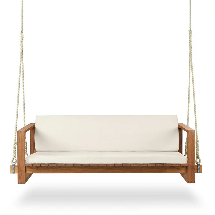 BK12 & BK13 Balançoire de jardin en teck huilé de Carl Hansen avec revêtement