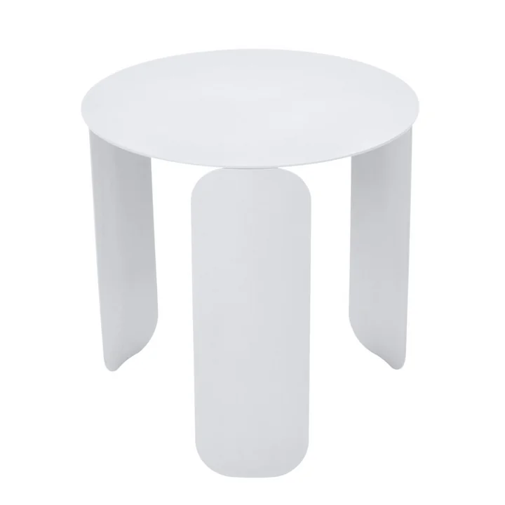 Table d'appoint Bebop Ø 45 cm de Fermob en coton blanc