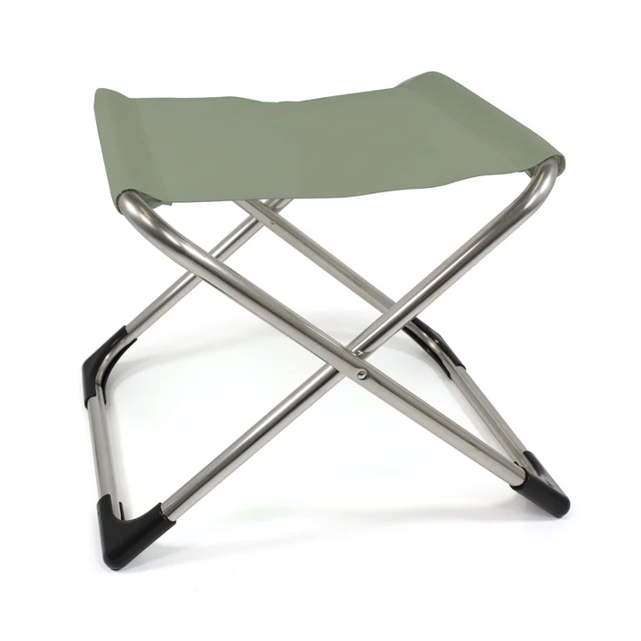 Chico Tabouret, aluminium / sauge de Fiam