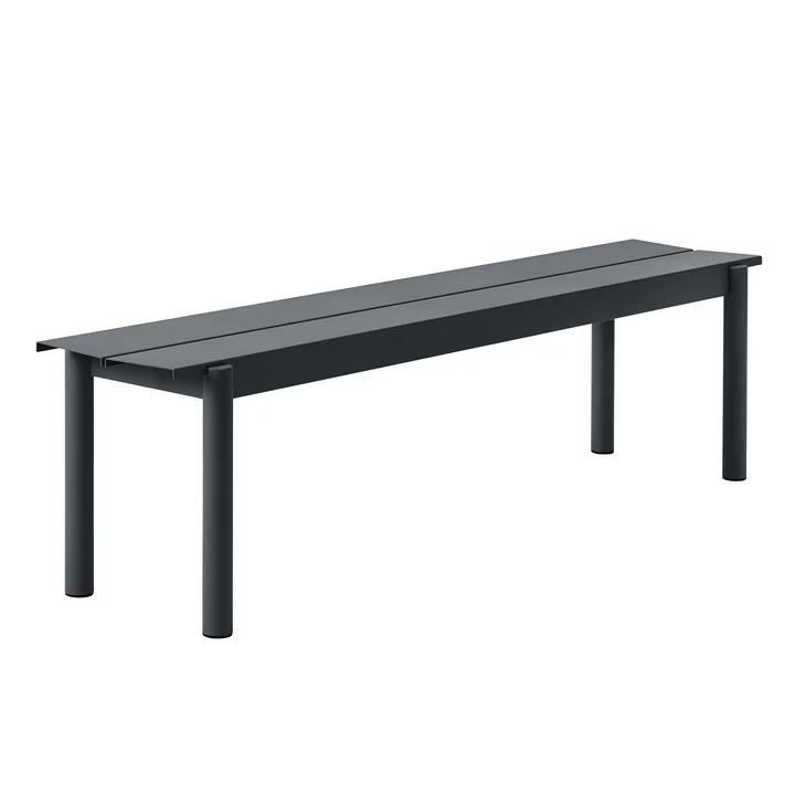 Linear Steel Banc 170 cm, noir de Muuto