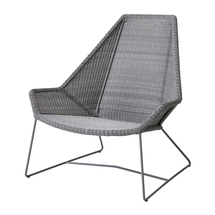 Breeze Highback - Fauteuil (5469) de Cane-line en gris clair