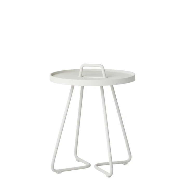 On-the-move Table d'appoint Ø 37 x H 42 cm de Cane-line en blanc