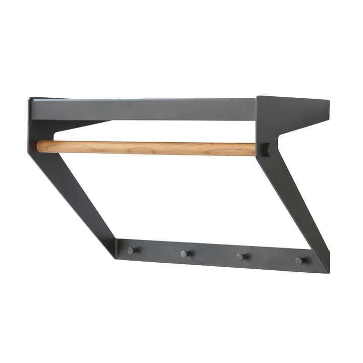 Copenhagen City Rack by Cane-Line en teck / gris lave