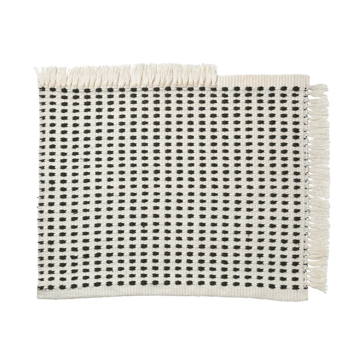 Way Outdoor Mat, 50 x 70 cm en blanc cassé / bleu par Ferm Living