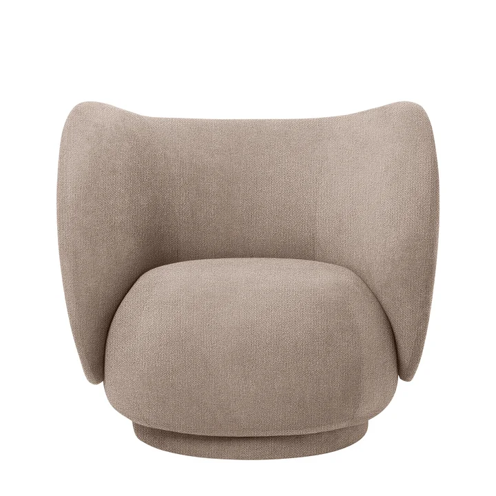 Rico Lounge Chair, Bouclé sable de Ferm Living