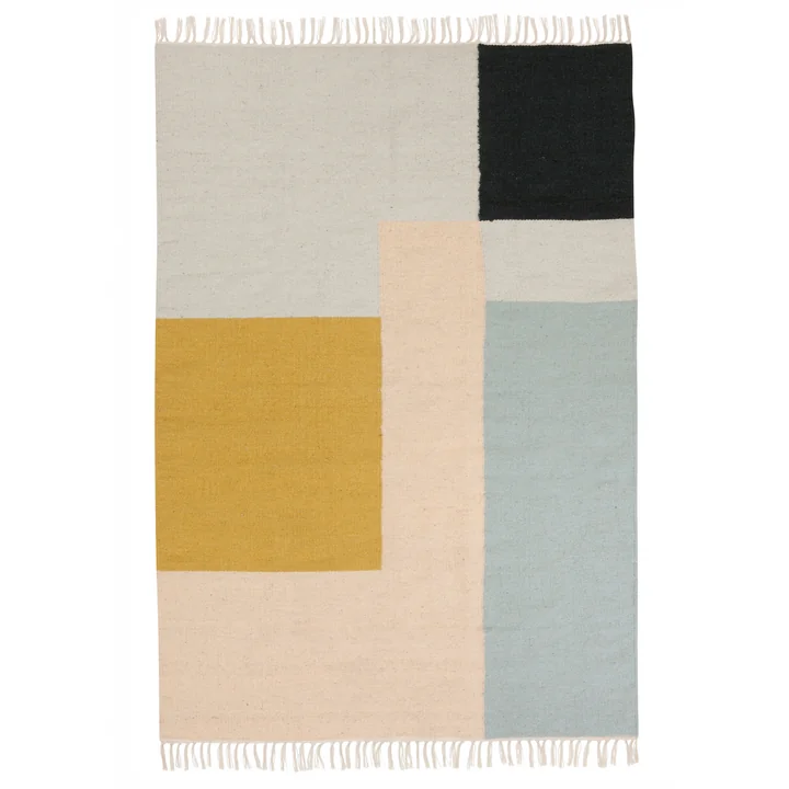 Kilim Rug, squares, xl de Ferm Living