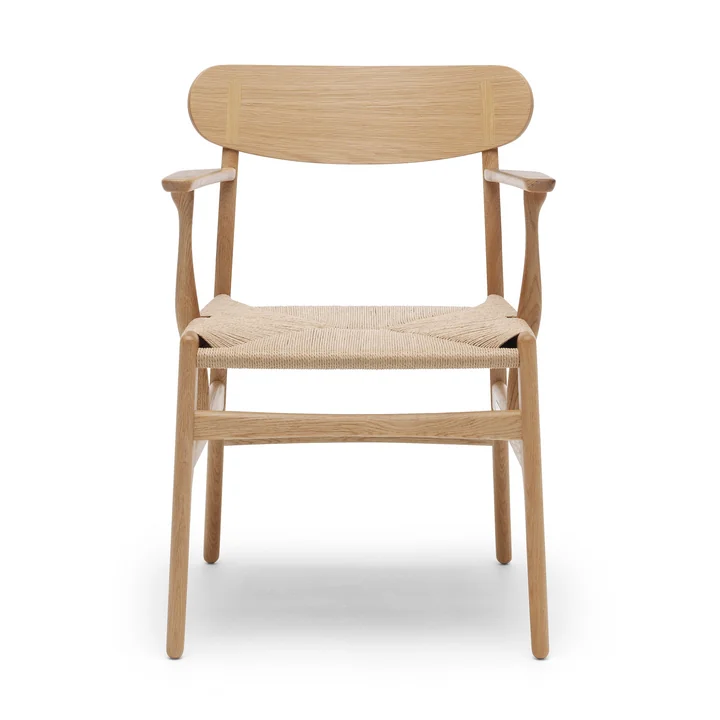 CH26 Chaise avec accoudoirs de Carl Hansen en chêne huilé / naturel