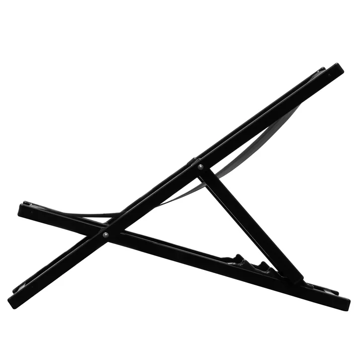 Chaise longue Rimini de Jan Kurtz en noir