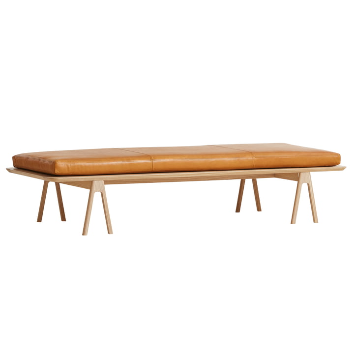 Level Daybed de Woud en chêne / cognac