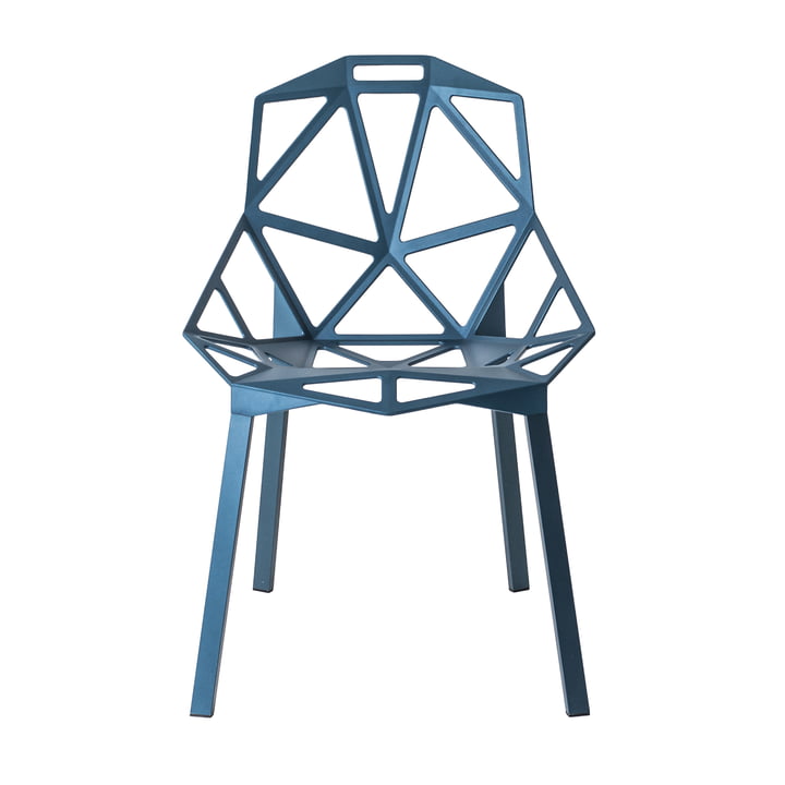 Chair One Chaise empilable de Magis en bleu