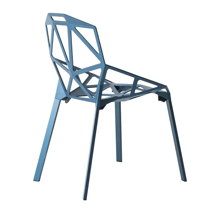 Chair One Chaise empilable de Magis en bleu