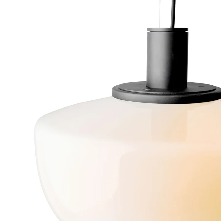 Bank Lampe suspendue Audo avec verre opalin
