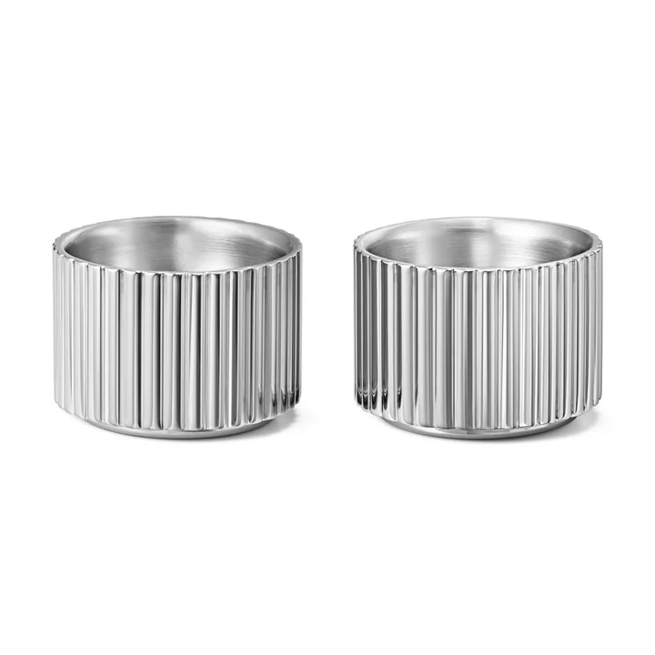 coquetier Bernadotte (lot de 2), acier inoxydable poli par Georg Jensen