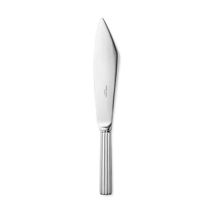 Couteau à gâteau Bernadotte en acier inoxydable poli par Georg Jensen 