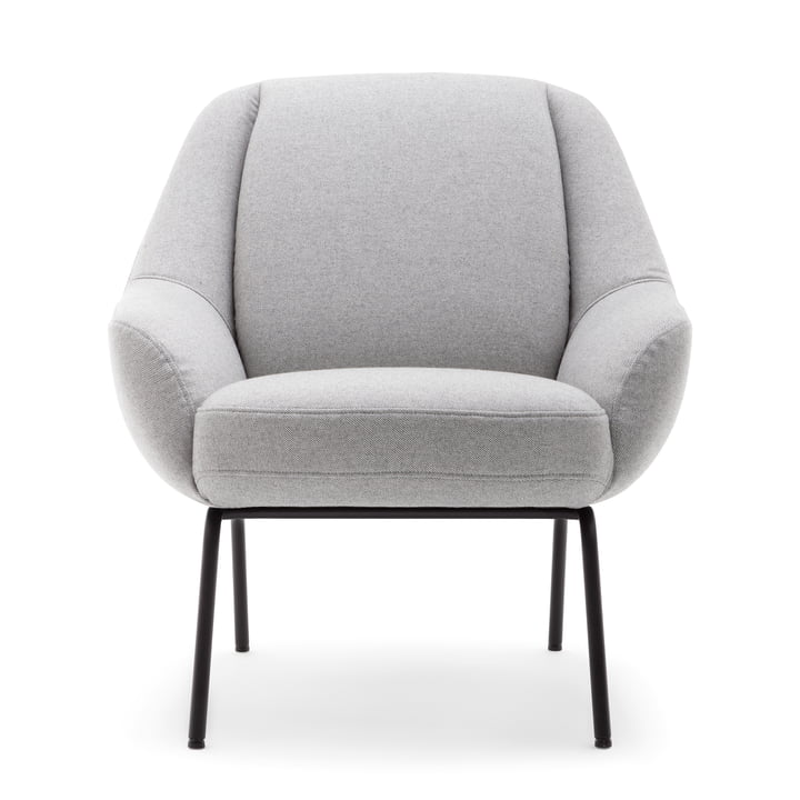 138 Fauteuil de freistil en noir foncé (RAL 9005) / gris soie (5467) 