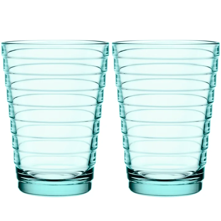 Aino Aalto Verre à long drink 33 cl de Iittala en vert d'eau (set de 2)