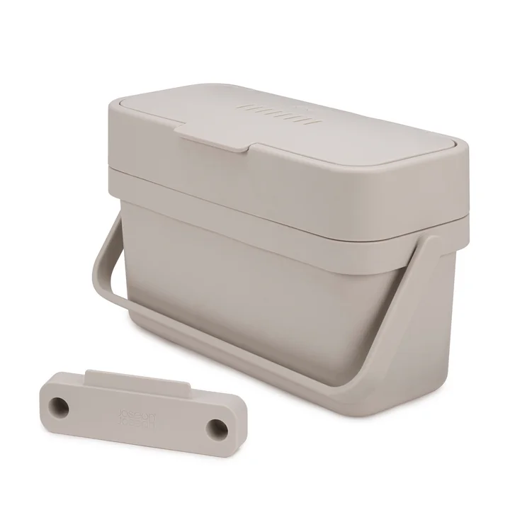 Compo 4 Corbeille à déchets organiques Compo 4 avec support par Joseph Joseph en gris