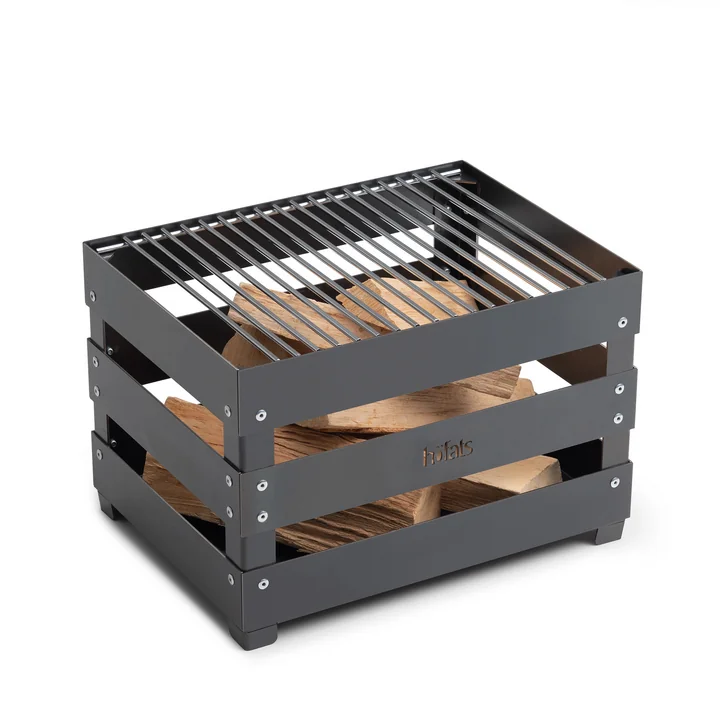 Grille de gril en caisse avec panier à feu en caisse de höfats