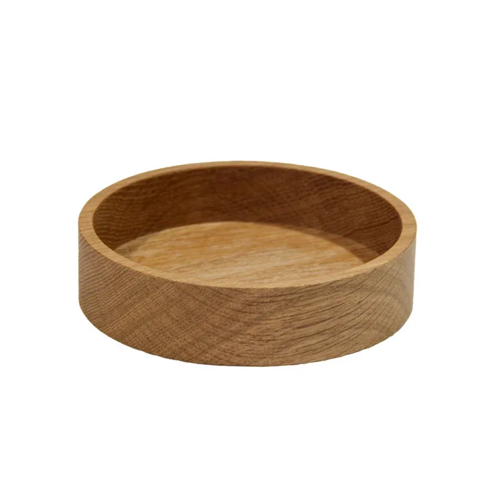 Wood Box Circle Ø 11 x H 3 cm de Lind DNA en chêne naturel