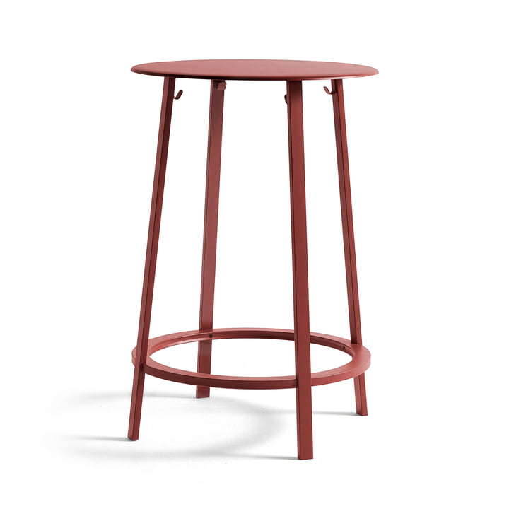 Table de bar Eevolver Ø 70 x H 105 cm à partir de Foin en rouge