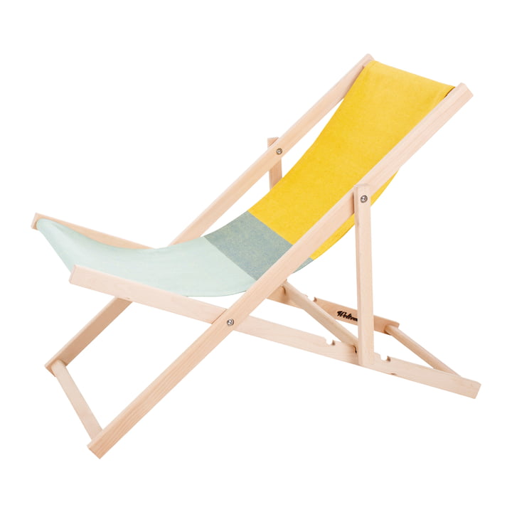 Chaise de plage en vert / jaune par Weltevree 