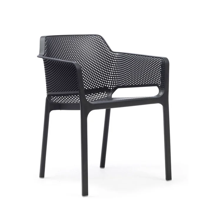 Net - Chaise avec accoudoirs de Nardi en anthracite