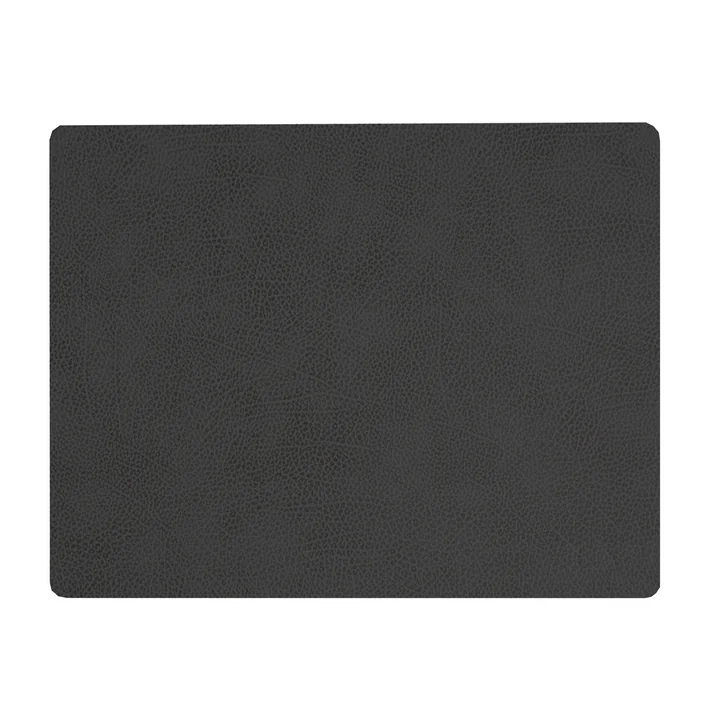 Set de table Square L 35 x 45 cm de Lind DNA dans Hippo noir - anthracite