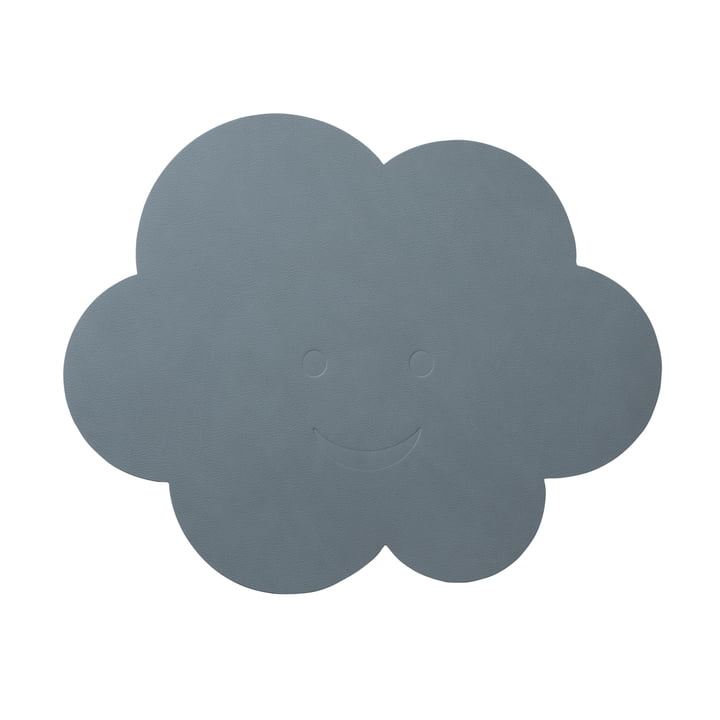 Set de table enfant nuage de LindDNA en Nupo bleu clair