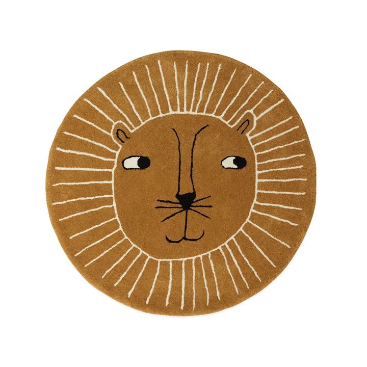 Tapis pour enfants Lion Ø 95 cm de OYOY