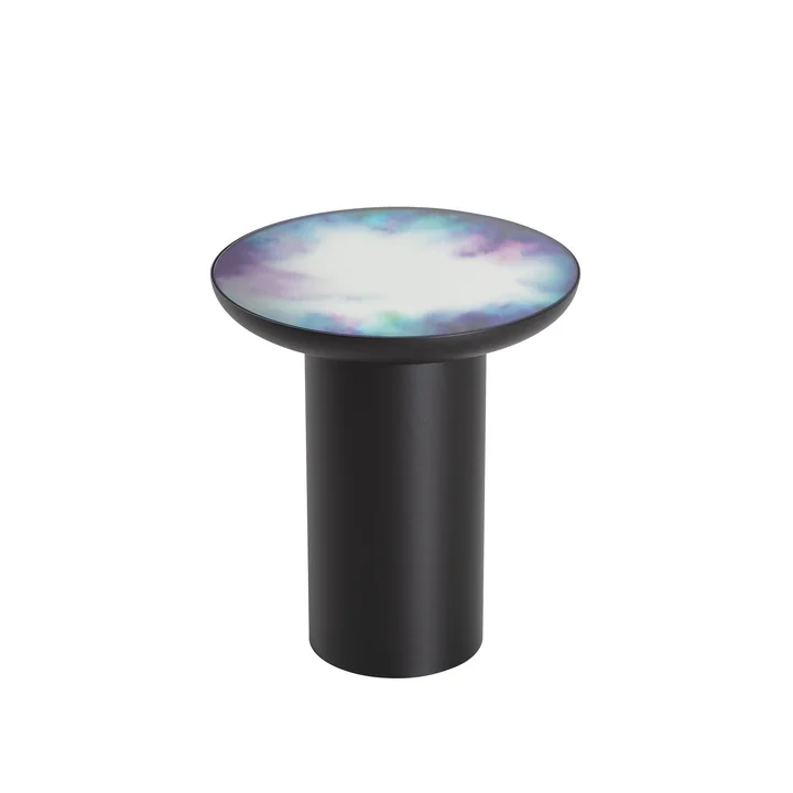 Table d'appoint Francis Ø 40 x H 45 cm de Petite Friture en noir / bleu et violet
