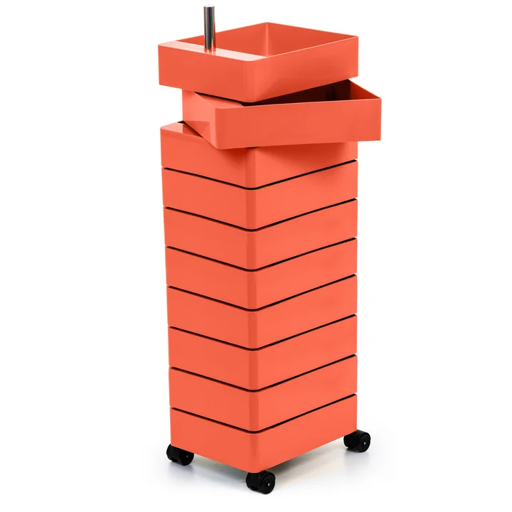 360° Container 10 compartiments rose de Magis