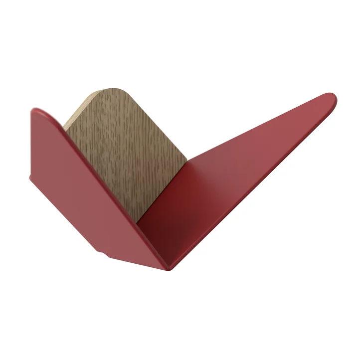 Crochet mural papillons moyen de Umage en rouge rubis