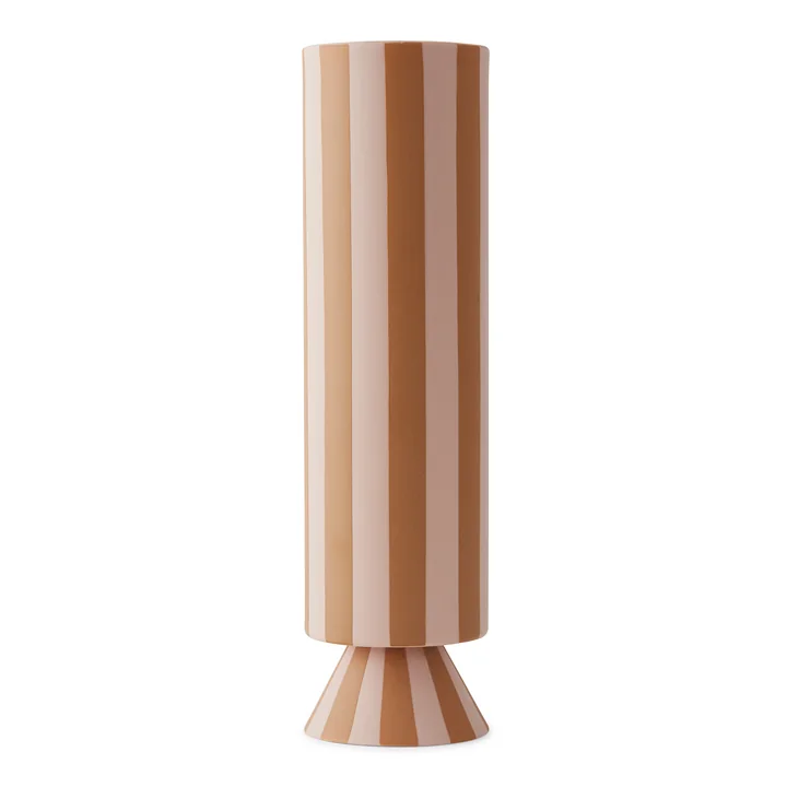 Toppu Vase Ø 8,5 x H 31 cm de OYOY en rose / caramel