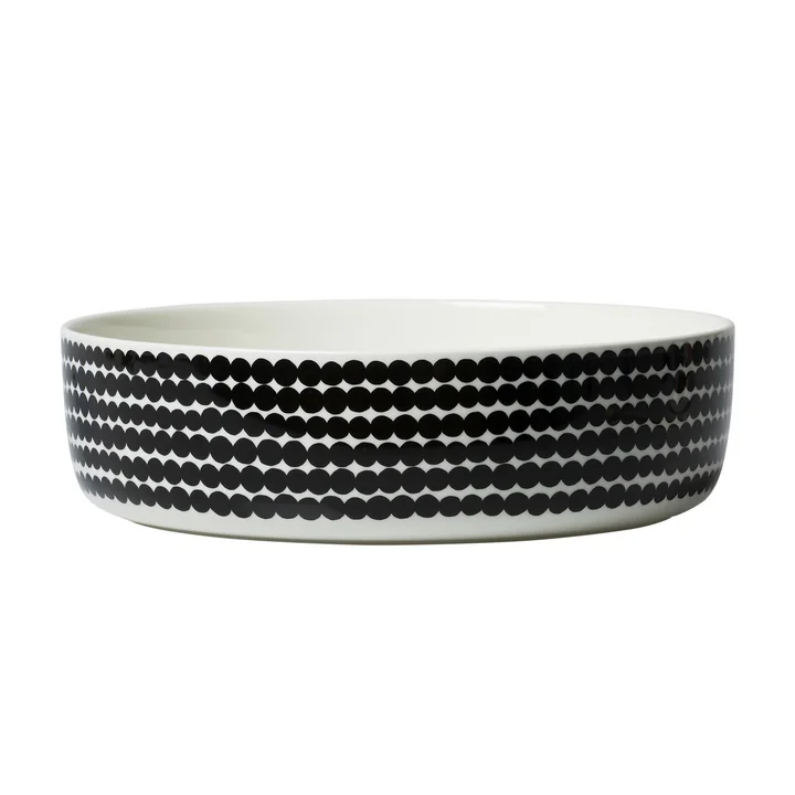Bol Oiva Räsymatto 3 l de Marimekko en blanc / noir