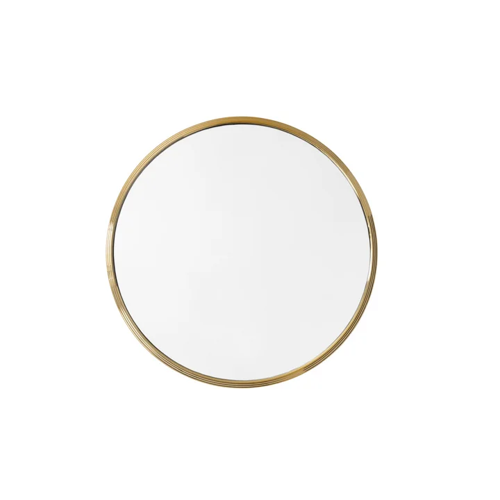 Miroir mural Sillon SH4, Ø 46 cm en laiton de & tradition