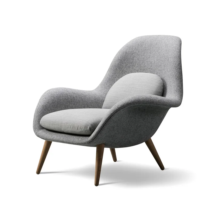 Swoon Fauteuil de Fredericia en chêne huilé / corps Hallingdal 65 / coussin Canvas 124