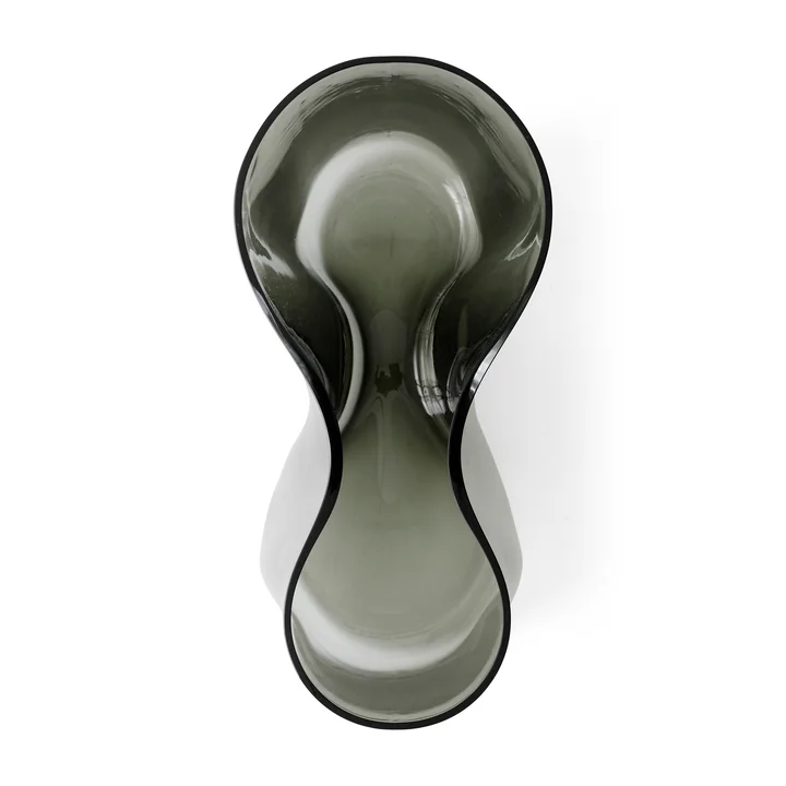 Aer Vase H 49 cm, smoke de Audo en vue de dessus