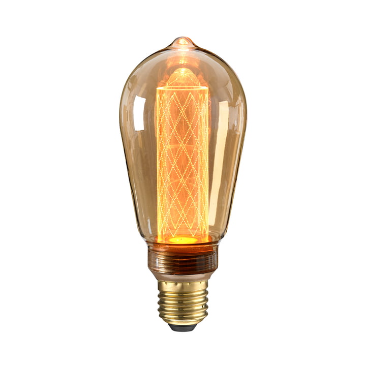 Ampoule LED Circus Ø 65 mm, E27 / 2,5 W, ambre par NUD Collection